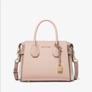 Michael Kors Mercer Pebbled Leather Satchel